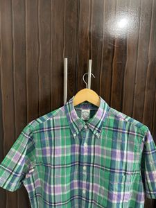 Brooks Brothers Plaid Short Sleeve Shirt