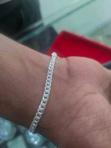 pure Silver Chain Bracelet for men's (19 gram)