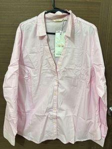 Chic Pink Button-Up Shirt