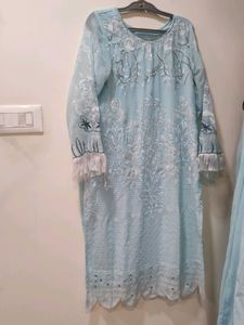 Embroidered Women's Kurta pant with dupatta set