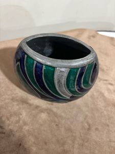 Enamel Painted Vase (without flowers)