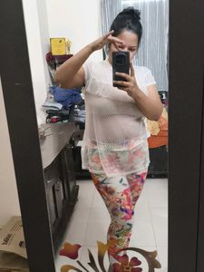 Multicolored soft Tropical Leggings