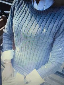 Grey Cable Knitted Top