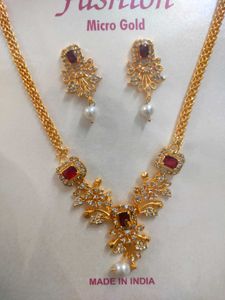 Elegant Micro Gold Jewellery Set