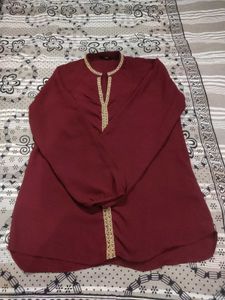 Elegant Maroon Kurta