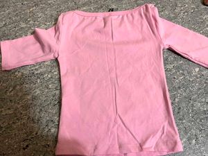 Pink Long Sleeve "Santa Monica 94" Top