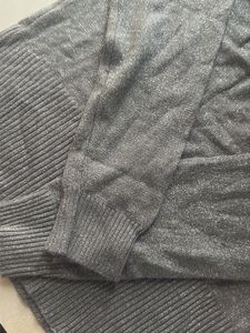 Sparkly Grey Knit blouse