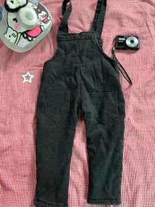 Cute Hello Kitty Denim Pinafore Dress