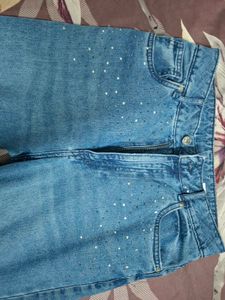 Sparkling Wide Leg Jeans