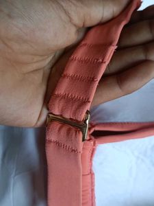 Coral Halter Neck Bikini Top