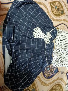 Heart Print Crop Top &amp; Skirt Set