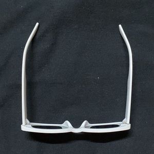 White Rectangle Sunglasses