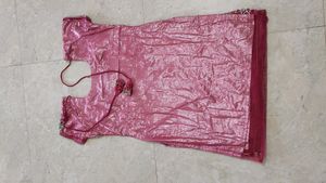 🪨 Party Wear Stone Work Pink Kurta