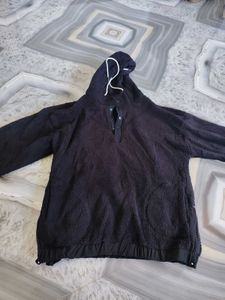 Cozy Black Fleece Hoodie