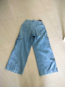 Light Wash Cargo Jeans