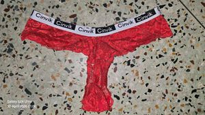 Red Lace Thong