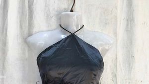 Satin Halter Top with Feather Trim