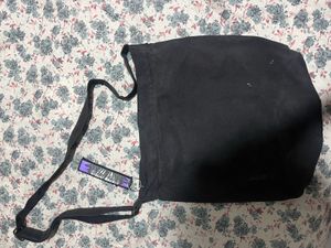 Black Canvas Crossbody Bag