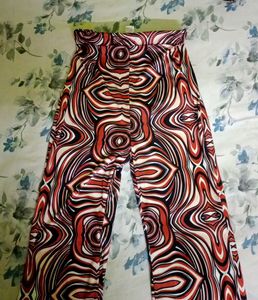 Vibrant Swirl Print Palazzo Pants