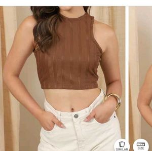 S size Ribbed Halter Top