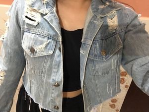 Distressed Denim Jacket