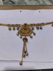 Elegant Gold Kamarbandh Belt with gungru