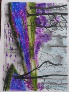 Purple Forest Art