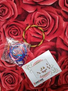 Bindi,Bangle ,hairband Set