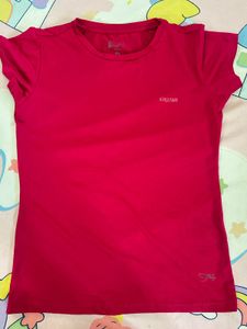 Vibrant Pink &amp; blue Athletic T-Shirt and Pant set