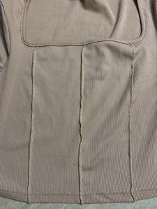 Cute Square Neck Long Sleeve Crop Top