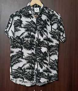 Men's Palm Tree Print Shirt