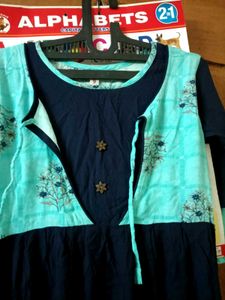 Beautiful Navy &amp; Teal Kurta