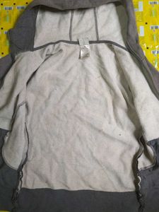 Gray Zip-Up Hoodie for boys and men.