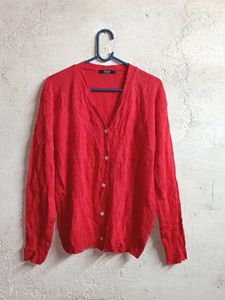 Style Winter Cardigan Sweater Red ♥️