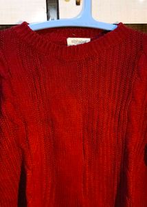 Red Knit Sweater