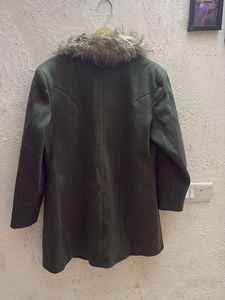 Fur Collar Olive Green 🧥 coat