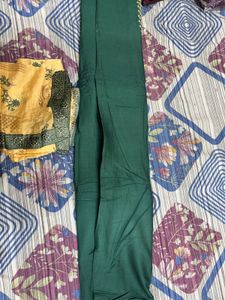 Elegant Emerald Green unstitched suit