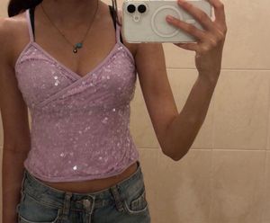 Sparkly Lavender Cami Top