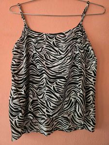 Trendy Zebra Print Camisole Top