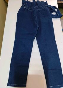 Navy Blue Denim Cargo
