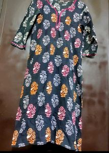 Multi Floral Print Kurti For 38 Bust