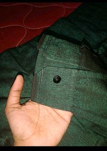 New Men's Green Embroidered Kurta