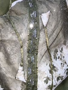 ✨💚🤍 Elegant fork with Embellishments💫