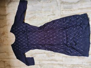 Elegant Navy Blue Kurta
