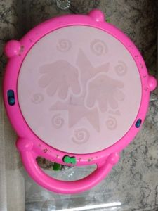 Pink Kids Drum Toy