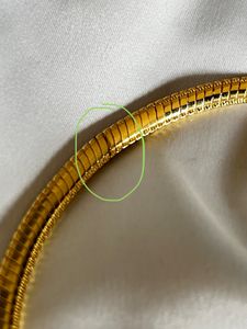 18K Gold Plated Pipa Bella Snake Chain + Box