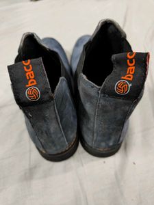 Blue Suede Chelsea Boots