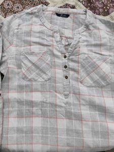 Chic Plaid Tunic Top