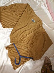 Pleated Wide 4 Leg Palazzo Pants size L(38)