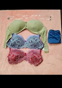 3 Bras+ Jockey UG (Free lingerie Bag)